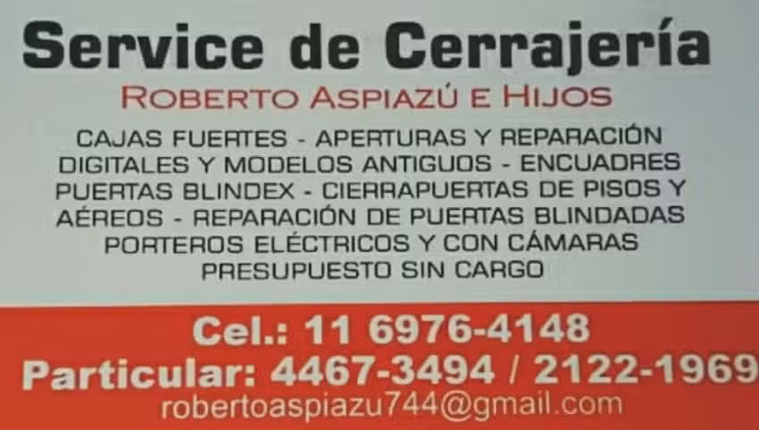 Cerrajeria Aspiazu E Hijos